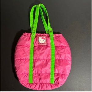 Hello kitty puffer tote